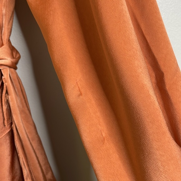 Strut & Bolt The Risky Business Dress Satin Polyester Copper Size Large NWT - Picture 13 of 17